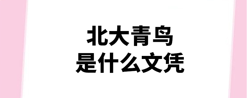 北大青鳥畢業屬于什么文憑?